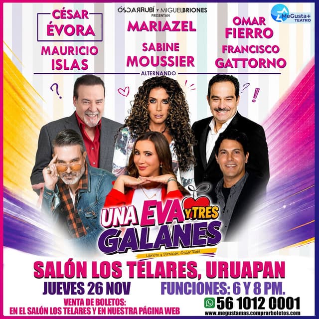 UNA EVA Y TRES GALANES EN URUAPAN