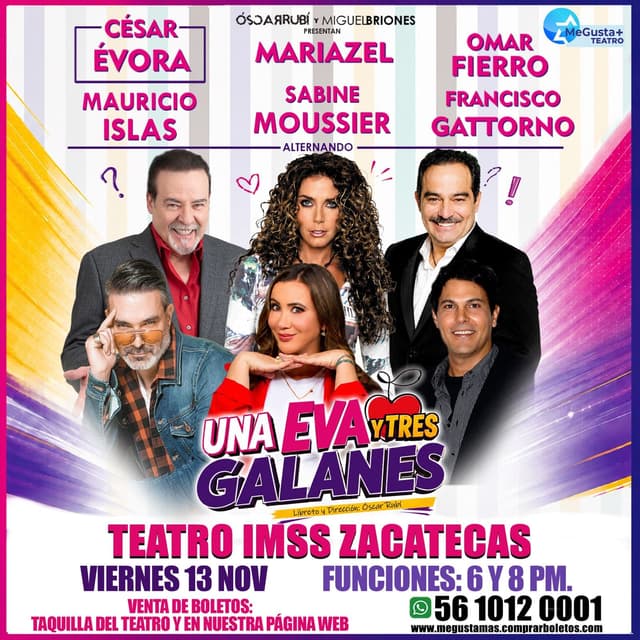 UNA EVA Y TRES GALANES EN ZACATECAS
