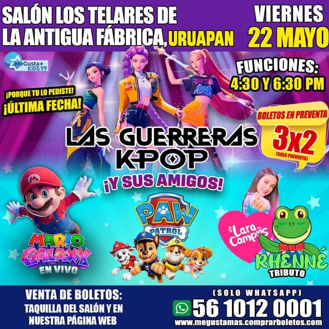 Las Guerreras y sus amigos en Uruapan 4:30 pm