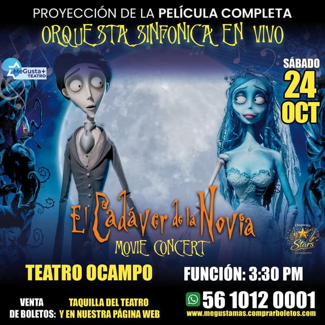 El Cadaver de la Novia Movie Concert en Cuernavaca