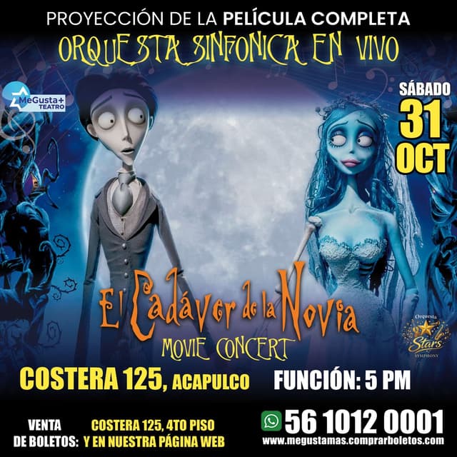 EL CADÁVER DE LA NOVIA MOVIE CONCERT EN ACAPULCO