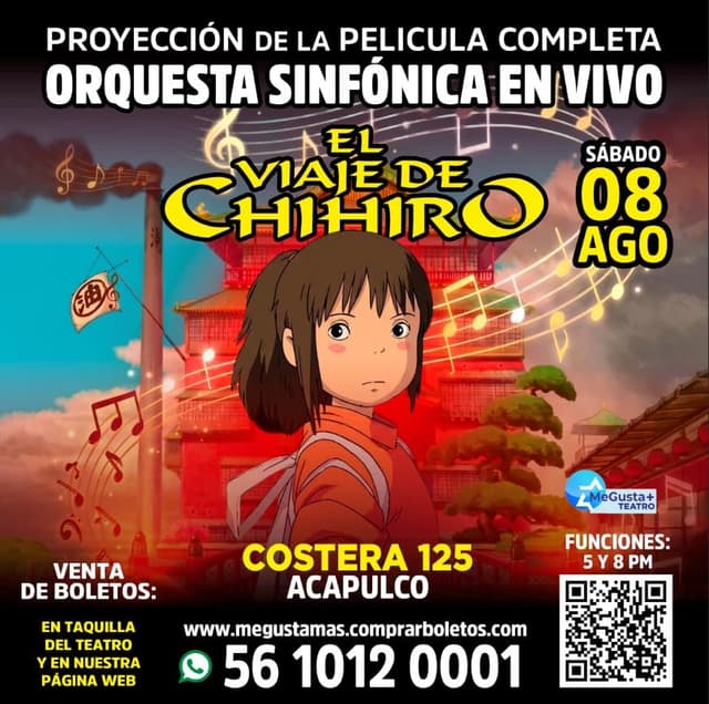 El Viaje de Chihiro, Movie Concert en Acapulco