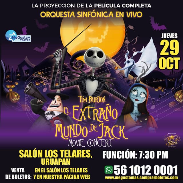EL EXTRAÑO MUNDO DE JACK MOVIE CONCERT EN URUAPAN
