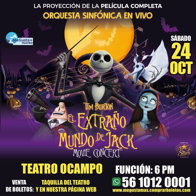 El Extraño Mundo de Jack Movie Concert en Cuernavaca