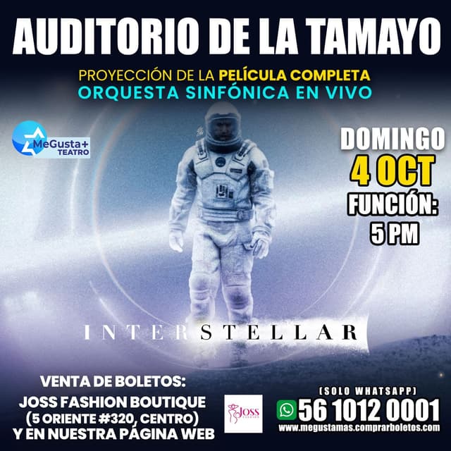 INTERESTELLAR MOVIE CONCERT EN TEHUACÁN